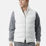 Gilet Green Vest con imbottitura in Cashball panna