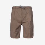 Bermuda in lana vergine tabacco