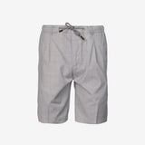 Bermuda in lana vergine grigio chiaro