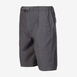 Bermuda in lana vergine grigio medio