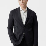 Giacca Napoli travel destrutturata in tessuto idrorepellente nero