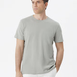 T-shirt in cotone elasticizzato grigio