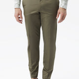 Pantalone chino Sorrento in cotone stretch verde militare