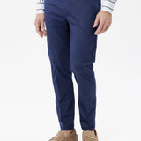Pantalone chino Sorrento in cotone stretch blu