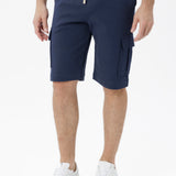 Bermuda Cargo in puro cotone blu