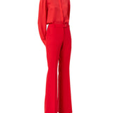 Pantalone chino a zampa rosso