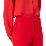 Pantalone chino a zampa rosso