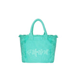 Beachbag cotone acqua marina