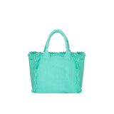 Beachbag cotone acqua marina