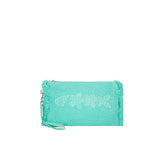 Pochette cotone acqua marina