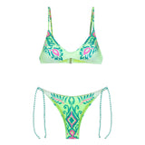 Bikini top fantasia verde