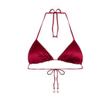 Triangolo satinato bordeaux