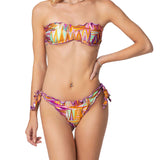 Bikini fascia fantasia geometrica multicolor