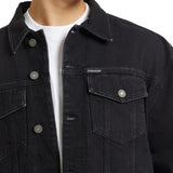 Giacca trucker jeans oversize nero