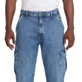 Jeans cargo G17 denim medio