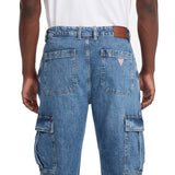 Jeans cargo G17 denim medio