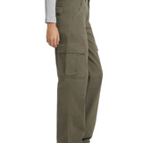 Pantalone chino cargo cotone verde