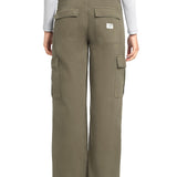 Pantalone chino cargo cotone verde