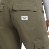 Pantalone chino cargo cotone verde