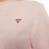 T-shirt manica corta mini logo triangolo rosa