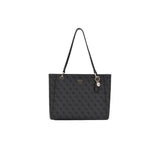 Borsa tote Noelle coal logo nero