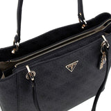 Borsa tote Noelle coal logo nero