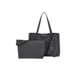 Borsa tote Eco Brenton coal logo grigio/nero