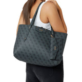 Borsa tote Eco Brenton coal logo grigio/nero