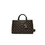 Borsa a mano Luxury Dorys moka logo