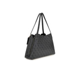 Borsa a spalla Sora coal logo nero/grigio