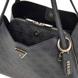 Borsa a spalla Sora coal logo nero/grigio