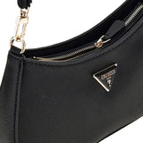Borsa a spalla Noelle logo nero