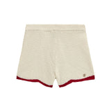 Shorts lavorato panna