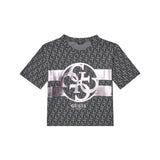 T-shirt logo allover nero