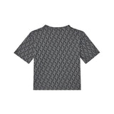 T-shirt logo allover nero
