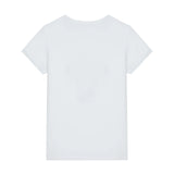 T-shirt stampa loogo triangolo bianca