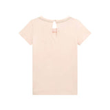 T-shirt applicazione perle rosa
