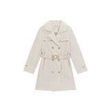 Trench doppio petto beige