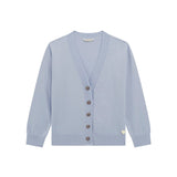 Cardigan con bottoni celeste