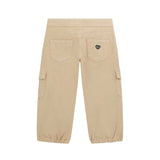 Pantalone cargo beige