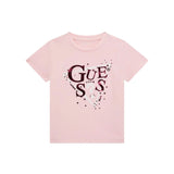 T-shirt stampa logo triangolo rosa