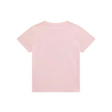 T-shirt stampa logo triangolo rosa