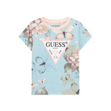 T-shirt stampata con logo fantasia