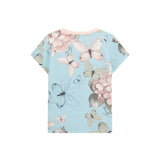 T-shirt stampata con logo fantasia