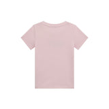 T-shirt scritta cool con applicazione paillettes rosa