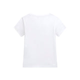 T-shirt stampa serpente cartoon bianco