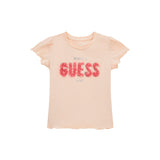 T-shirt have a Guess day in cotone rosa