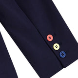 Giacca elegante con bottoni blu