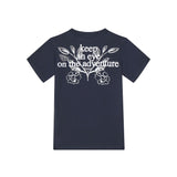T-shirt logo oversize blu