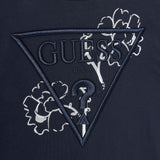 T-shirt logo oversize blu